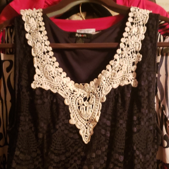 lace long top crochet top style and company xl - Picture 8 of 8